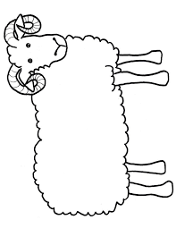 Sheep printable coloring page, free to download and print. Sheep Template Printable Coloring Home