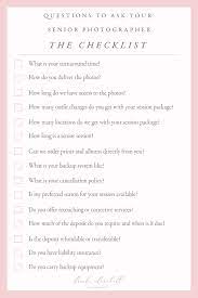 15 Questions To Ask Your Senior Photographer Before Booking Senior Photographers How To Memorize Things Senior Photography