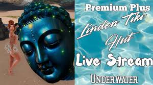 Second Life 🌺 Premium Plus Linden Tiki Hut🌺Live Stream: Underwater