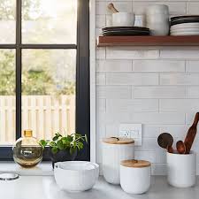 Busatti, rhubarb, larder and more. Textured Kitchen Canisters Kitchen Storage Solutions