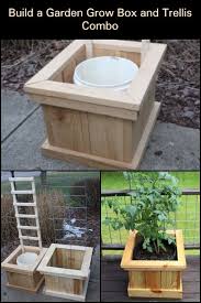 Diy Garten Wachsen Box Und Trellis Combo Garden Grow Boxes Grow Boxes Diy Garden