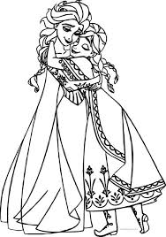 Karlar Ulkesi Frozen Sarilma Boyama Sayfasi Wallpaper 2020 Boyama Sayfalari Frozen Prenses