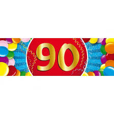 90 Jaar Leeftijd Sticker Verjaardag Versiering Fun En Feest