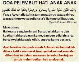 Doa Pelembut Hati Anak Anak Doa