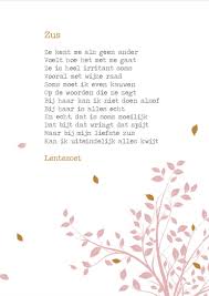 Kaart Zus Bruiloft Gedichten Begrafenis Gedichten Zus Gedichten