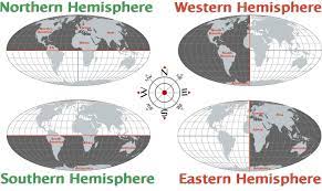 The land hemisphere is at the top and the water hemisphere is at the bottom earth may also be split into hemispheres of day and night by the terrestrial terminator. The 4 Hemispheres Of The World Homeschool Geography Montessori Geography Homeschool Social Studies
