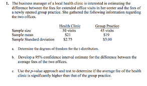'drive to end gender bias in tech' 20 october 2021. Solved 1 The Business Manager Of A Local Health Clinic Is Chegg Com