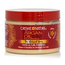 Renews curls and adds exotic shine. Creme Of Nature Argan Oil From Morocco Twist Curl Pudding For Natural Hair 11 5oz 326ml Urembo Der Online Afro Beauty Shop Fur Deutschland