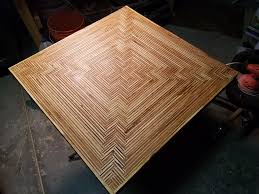 At first i was thinking of making a plywood top the plywood is purebond birch hardwood from home depot. Plywood Parquet Tabletop Woodworking