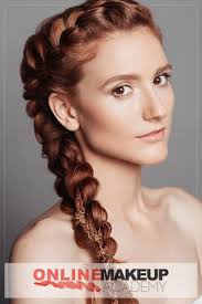 A Dutch Braid Hairstyle Created By Online Makeup Academy For The Editorial Photoshoot With Incorporated B Dutch Braid Hairstyles Hair Styles Blonde Hair Makeup