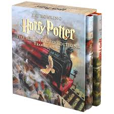 This is an absolutely beautiful set of the original british version of harry potter from bloomsbury publishers. Harry Potter The Illustrated Editions Years 1 And 2 Costco