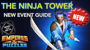 There are both seasonal events and challenge events. New Ninja Tower Event Guide Empires And Puzzles Youtube Event Guide Tower Empire