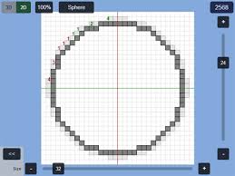2d view has inner and outer edge. Plotz Minecraft Sphere Generator