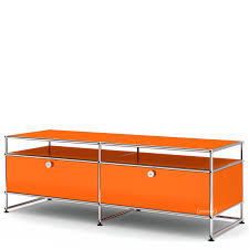 Die vielseitigen verwendungszwecke der usm haller möbel im privaten für gewerblichen bereich sind endlos. Usm Haller Tv Board L Pure Orange Ral 2004 By Fritz Haller Paul Scharer Designer Furniture By Smow Com