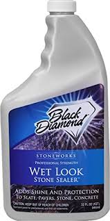 It can be used on internal and external surfaces made from sandstone, slate, terracotta, quarry and victorian tiles, brick pavers and any textured stone or masonry surfaces. Black Diamond Stoneworks Wet Look Natural Stone Sealer Provides Durable Gloss And Protection To Slate Concrete Brick Pavers Sandstone Driveways Garage Floors Interior Or Exterior 1 Quart Spray Paints Amazon Com