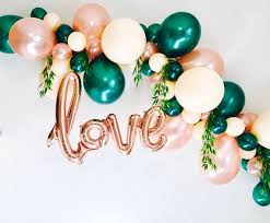 Elegant Black And Gold Balloon Arch Balloon Garlands Diy Balloon Garland Blush Rose Gold Forest Etsy In 2020 Balloon Garland Diy Balloon Garland Green Balloon