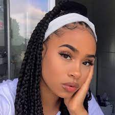 Amarezee On Instagram Follow Amarezee For More Healthy Hair Journey Naturalcu Box Braids Hairstyles For Black Women Hair Styles Box Braids Hairstyles