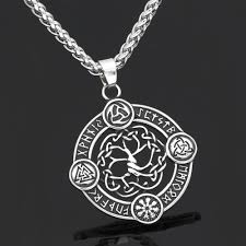The Symbol Guides Of The Vikings Amulet Yggdrasil Tree Of Life Viking Necklace Peaceful Island The triquetra is a popular witchcraft symbol for those who walk a celtic path and represents the power of. the symbol guides of the vikings amulet yggdrasil tree of life viking necklace peaceful island