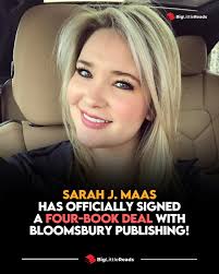 ICYMI: Sarah J. Maas, the author of ACOTAR and Throne of Glass series, has  officially signed a four-book deal with Bloomsbury Publishing! This is  somewhat old news, as the publishing house revealed