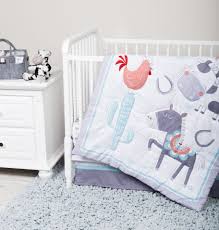 Navy blue, mint and grey woodsy deer boys baby bedding 4 piece crib set. Farmstead Friends 4 Piece Crib Bedding Set By Sammy Lou Crib Bedding Crib Bedding Sets Cribs