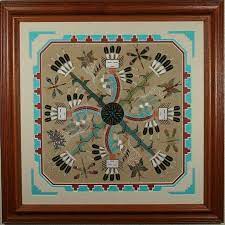 Rainbow People Navajo Sand Painting Product Detail Sand Painting Skull Wallpaper Sand Art