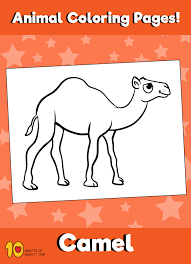 Camel coloring page for kids. Camel Coloring Page Animal Coloring Pages 10 Minutes Of Quality Time