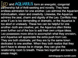 the astrology guru leo compatibility with aquarius leo