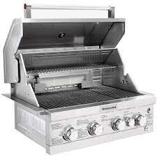 Kitchenaid 30 Inch Built In Natural Gas Grill With Rear Burner Ships As Propane With Natural Gas Fittings 740 0780 Bbqguys Propane Gas Grill Gas Grill Natural Gas Grill