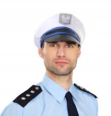 Strój Kostium czapka policjanta POLICJA komendant policji drogówka mundur  (5908260211868) • Cena, Opinie • Nakrycia głowy 17157128864 • Allegro