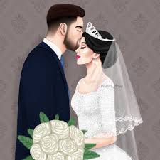 4 765 Likes 178 Comments Marwa Ali Marwa Draw On Instagram عروسين Marwa Draw Sketchbook Di Wedding Drawing Cute Couple Art Lovely Girl Image