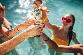 Friends Having Beers Sponsored Sponsored Bottles Swimming Beer Friends Friends Drinking Beer Photography Best Friends Drinking Beer Friends
