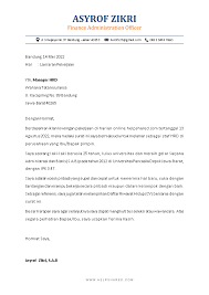 Contoh Contoh Surat Lamaran Kerja Menarik Kekinian
