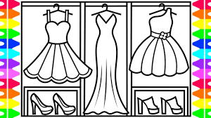 Maybe you would like to learn more about one of these? How To Draw Dresses For Kids Dress Drawing For Kids Dress Coloring Pages For Kids Youtube