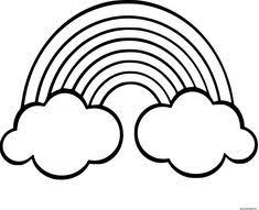 Il tombe de la pluie de ce nuage. Coloriage Arc En Ciel Avec Nuages Dessin A Imprimer Coloriage Arc En Ciel Arc En Ciel Dessin Coloriage
