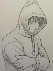 Guy In Hoodie Drawing Google Search Hoodie Drawing Anime Drawings Sketches Naruto Sketch Drawing