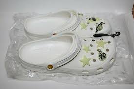 Bad bunny performs onstage during. White Crocs Bad Bunny Glow In The Dark Eur 123 06 Picclick De