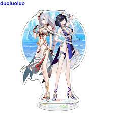 1pc Desktop Decor Shenhe Yelan Anime Genshin Impact Acrylic Stand Figure  Gift | eBay