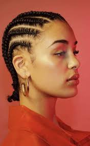 Straight back cornrows with colour. Jorja Smith Blackgirlmagic Natural Hair Braids Natural Hair Styles Hair Styles