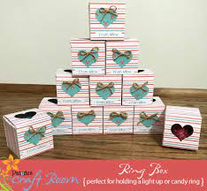 This massive explosion memory box tower has decorations for graduation making it the perfect gift for a grad. Ring Box Pazzles Craft Room Design Your Own Ring Ring Box Simple Ring Box