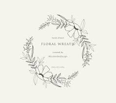 Black And White Transparent Floral Wreath Png Hand Drawn Floral Oval Wreath On Transparent Background Etsy Floral Wreath Drawing How To Draw Hands Floral Wreaths Illustration