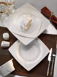 kutahya porselen 85 parca aliza bone china kare yemek takimi 25113 yemek takimi yemek takimlari yemek
