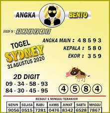 Prediksi Togel Sydney 31 Agustus Tahun 2020 Di 2020 Bento Sydney 19 Agustus