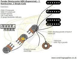 In this tutorial i show how to wire a strat with the hss (humbucker, 2 single coils) set up using a strat superswitch to coil split the. Super Strat Wiring Diagram Humbucker 2 Single Coils Guitar Diy Guitar Pickups Electronics Mini Projects