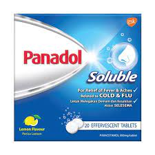 The soluble tablets are recommended for the treatment of most painful and febrile conditions. Panadol Soluble Tablet Panadol Malaysia