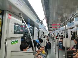 The shanghai subway (metro) is a modern, efficient, and cheap way to travel around shanghai. File Interior Of Line 10 Of Shanghai Metro During Covid 19 Outbreak Jpg Wikimedia Commons