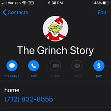 If You Call This Number It Reads The Grinch Story To You In 2020 Funny Phone Numbers Funny Numbers To Call Prank Calls