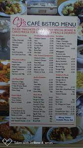 Welcome to the best coffee shop at smith mountain lake! Menu Picture Of Cj S Cafe Bistro Blackpool Tripadvisor