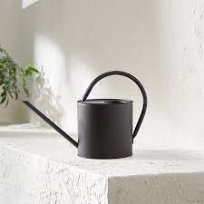 Oval Matte Black Watering Can Watering Can Watering Outdoor Planters