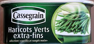 Haricots Verts Extra Fins 110 G Cassegrain