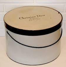 Antique Vintage 1940 S Christian Dior Chapeaux Large Hat Box Fashion Designer Hat Boxes Vintage Hat Boxes Antique Hats